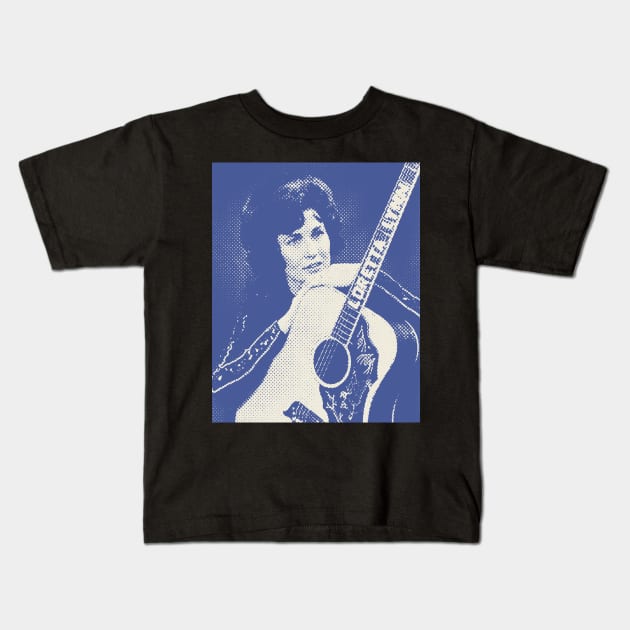 Loretta Lynn Vintage Kids T-Shirt by kilshamy